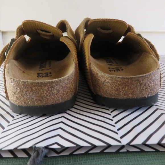 Birkenstock Boston Clogs Corduroy Suede – Mustard Yellow 37 Or 6.5 - Picture 8 of 11